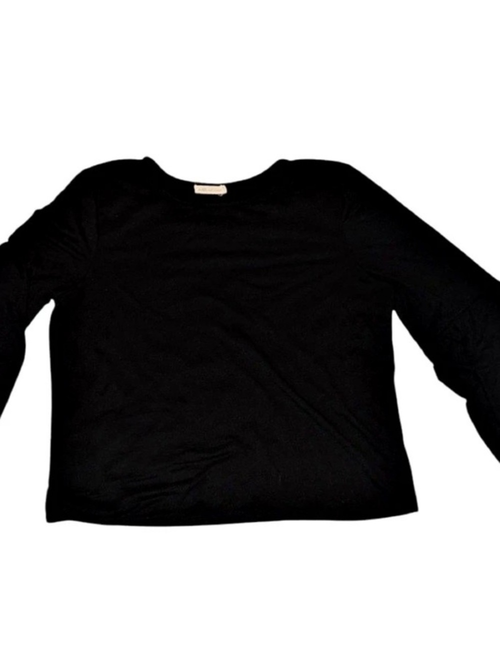 Pebble & Stone Black Long Sleeve Top Like New